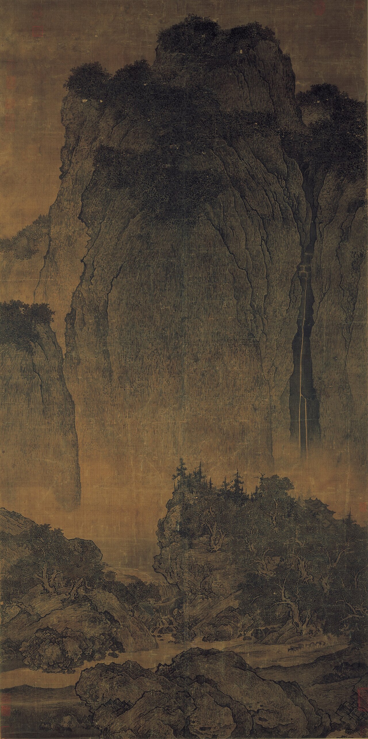 Song dynasty monumental landscape painting