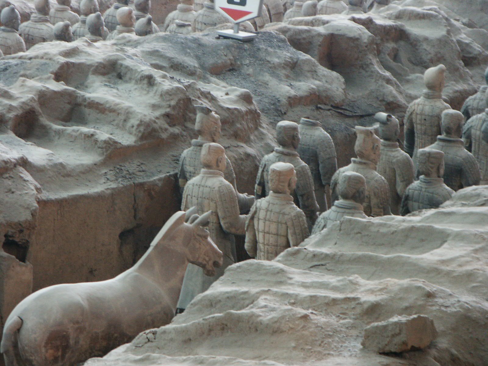 Terracotta Army warriors in formation