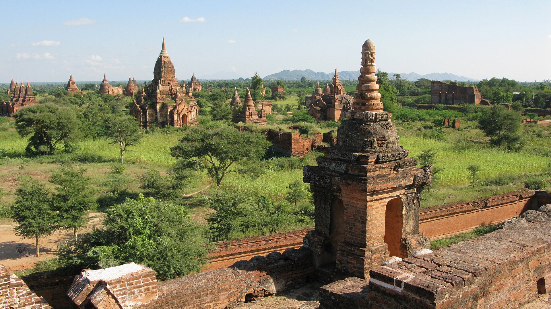 Pagoda landscape in Myanmar
