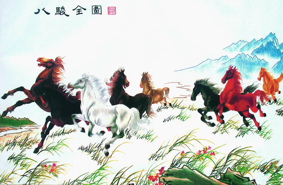 Xu Beihong modern ink painting