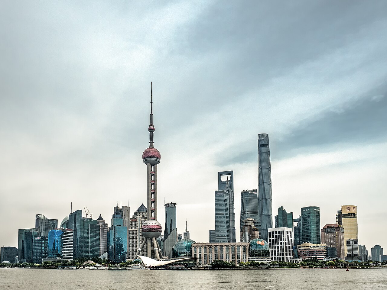 Pudong skyline across the Huangpu River, Shanghai
