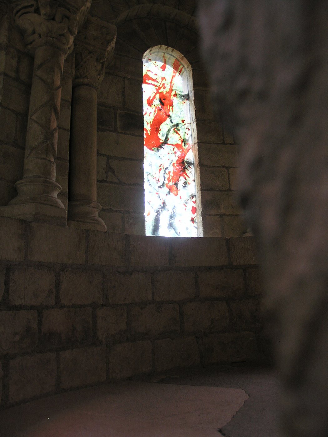 Zao Wou-Ki, Stained glass, Prieuré de Saint-Cosme