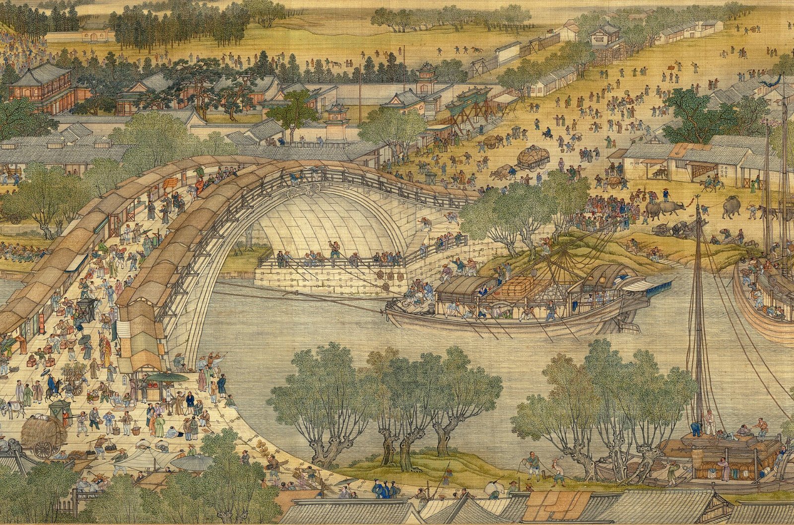 Zhang Zeduan, Along the River During the Qingming Festival, detail, 12th century.  Palace Museum, Beijing.